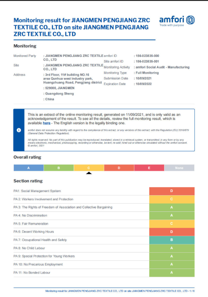 BSCI certificate placeholder