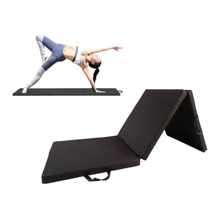 Foldable Gymnastics Mat Manufacturer 3-fold Design Easy To Storage