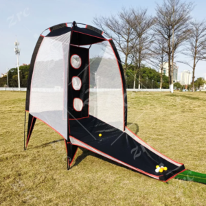 Golf practice swing target net with ball return and collect landslide - ZRC-GL026