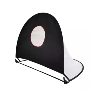 soccer goal with ball and pump