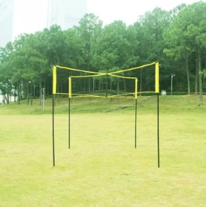 Volleyball four cross square net set for beach - ZRC-VTN001