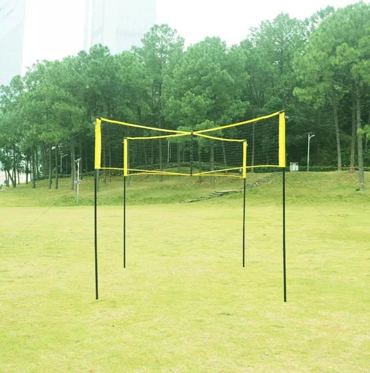 Volleyball four cross square net set for beach - ZRC-VTN001