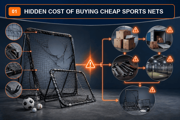Hidden cost of buying cheap sports nets Hidden cost of buying cheap sports nets