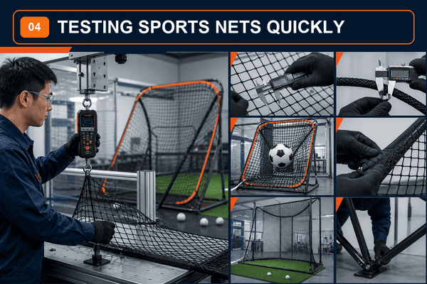 Testing sports nets quickly Testing sports nets quickly