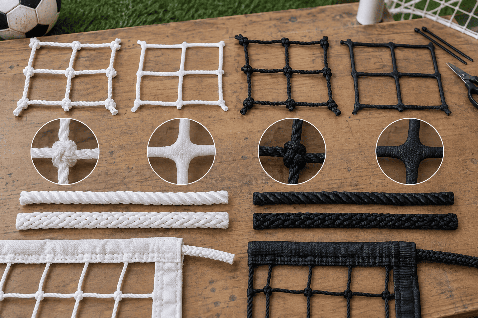 materials for soccer nets soccer net material