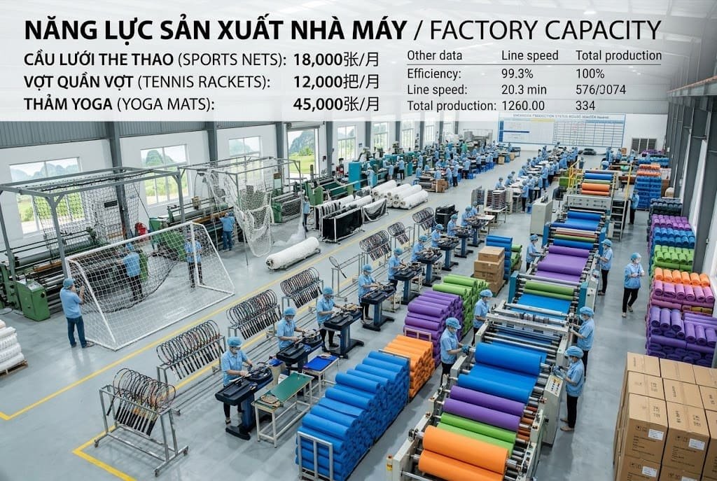 Vietnam sports equipment dependency on China Vietnam sports equipment factory capacity